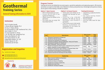 Updated Geothermal Training Series