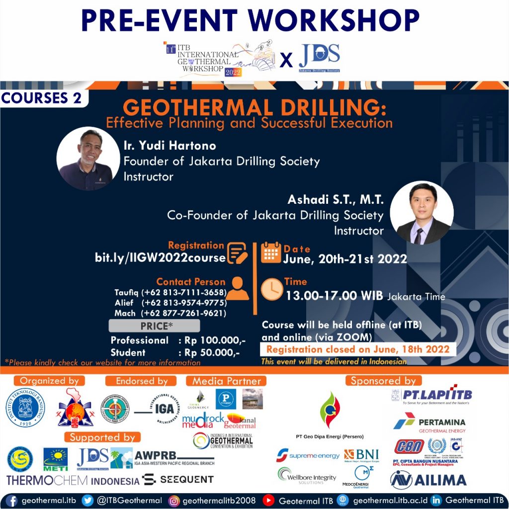 Pre Workshop Course 2: Geothermal Drilling