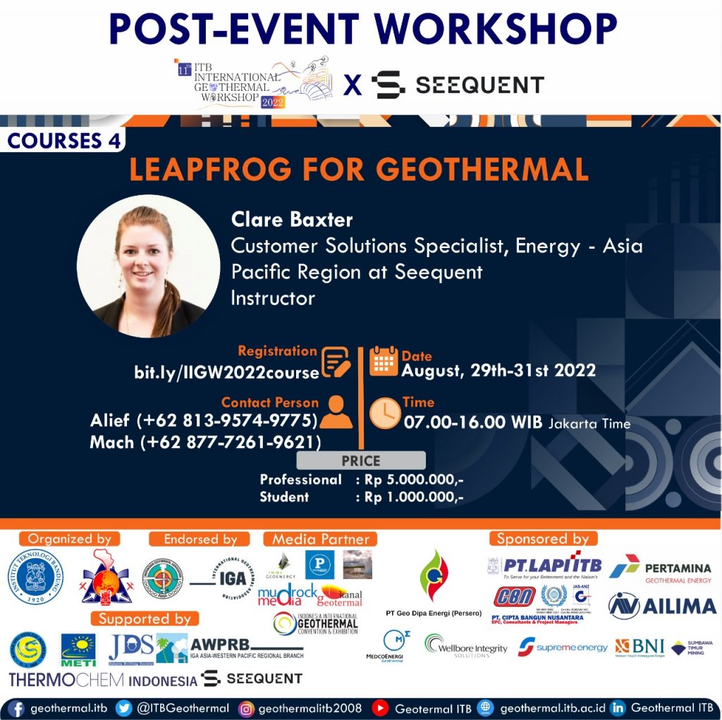 Post Workshop Course 4: LeapFrog for Geothermal