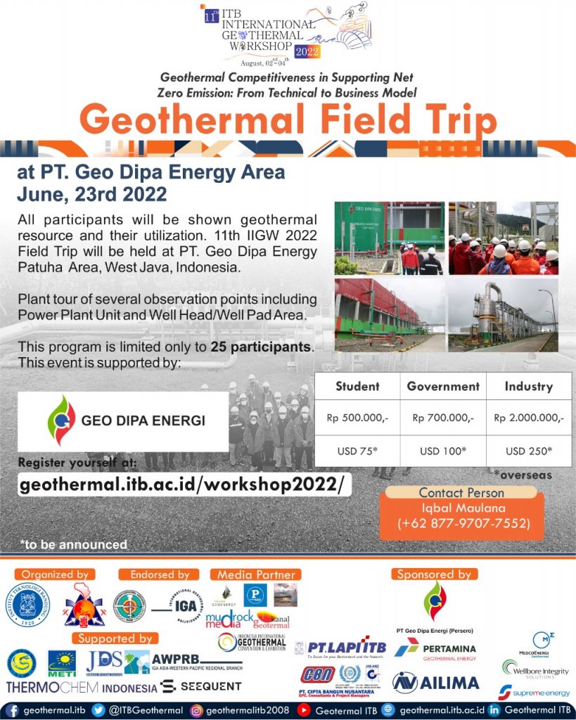 Pre Event Workshop IIGW 2022: Geothermal Field Trip