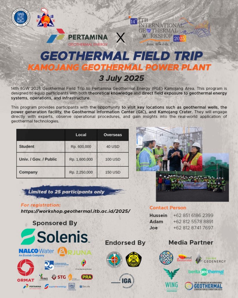Open Registration for Field Trip - 14th IIGW 2025