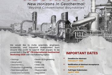 Call for Abstract 15th ITB International Geothermal Workshop 2026