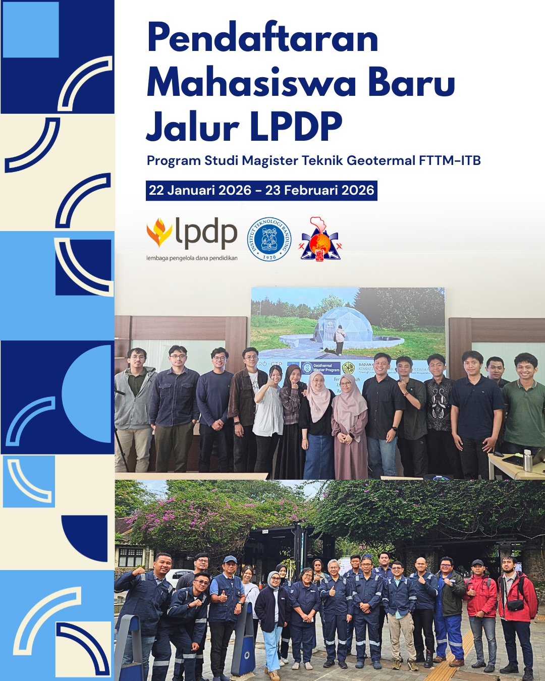 🎓 Pendaftaran Mahasiswa Baru Jalur LPDP Program Studi Magister Teknik Geotermal ITB Tahun 2026 Telah Dibuka
